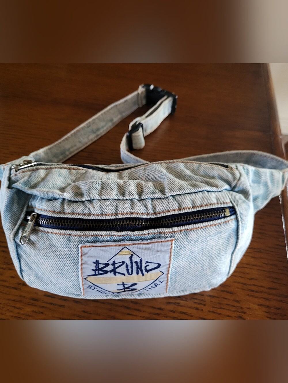 RETRO! Vintage 80s/90s Acid Wash Denim Fanny Pack by Bruno -Street Legal